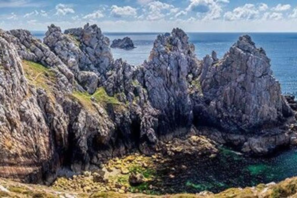 Maison A Morgat En Bretagne Sur La Presqu'Ile De Crozon Situee A 800 M De La Mer Piscine Chauffee Toute L'Annee Travaux Piscine Du 10 Au 20 Juin 2025 Exterior foto